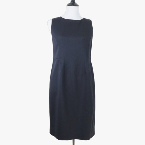 Vintage Pendleton Size Petite 4 Stretch Wool Sheath Dress Black - Picture 2 of 10